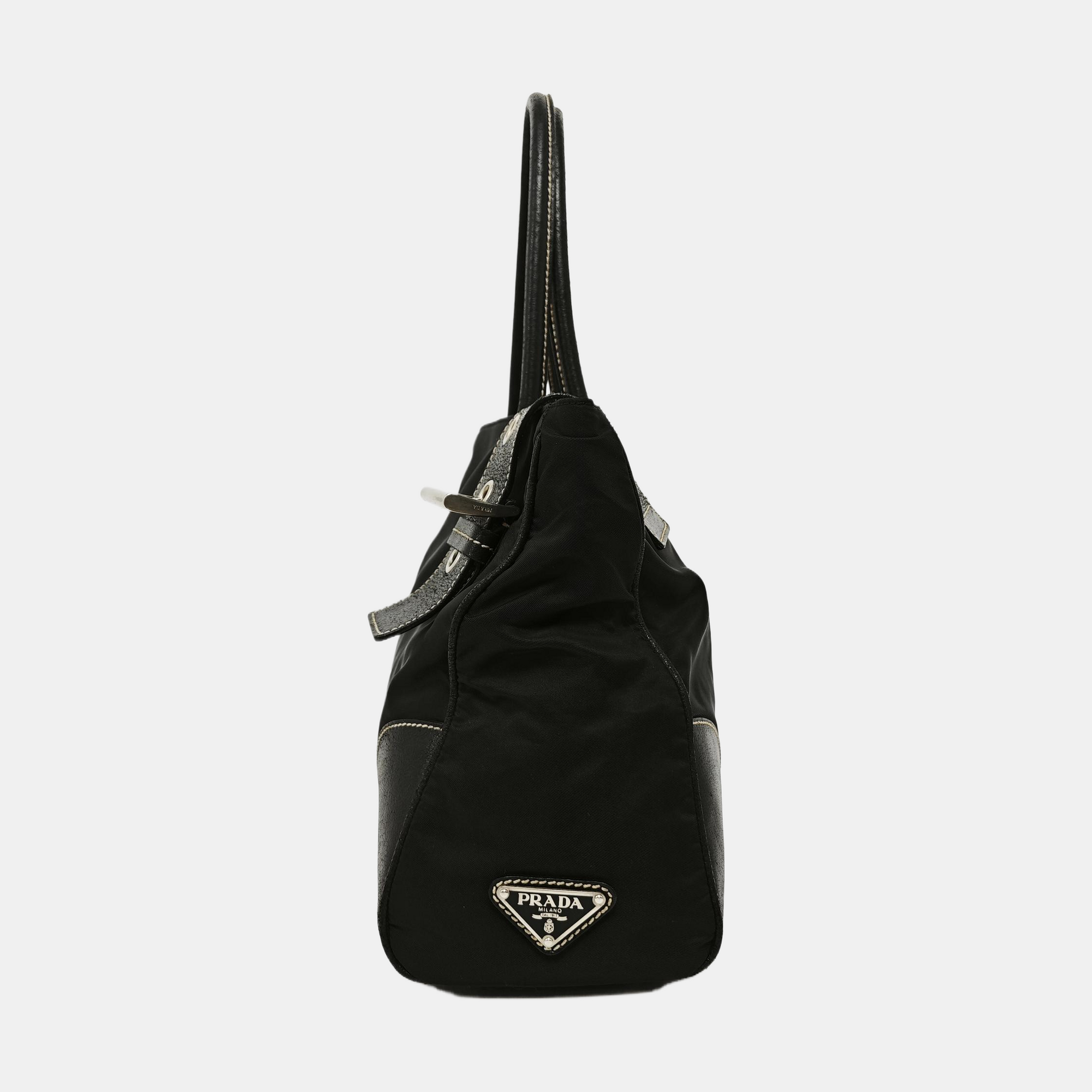 Nylon Tote Bag Black