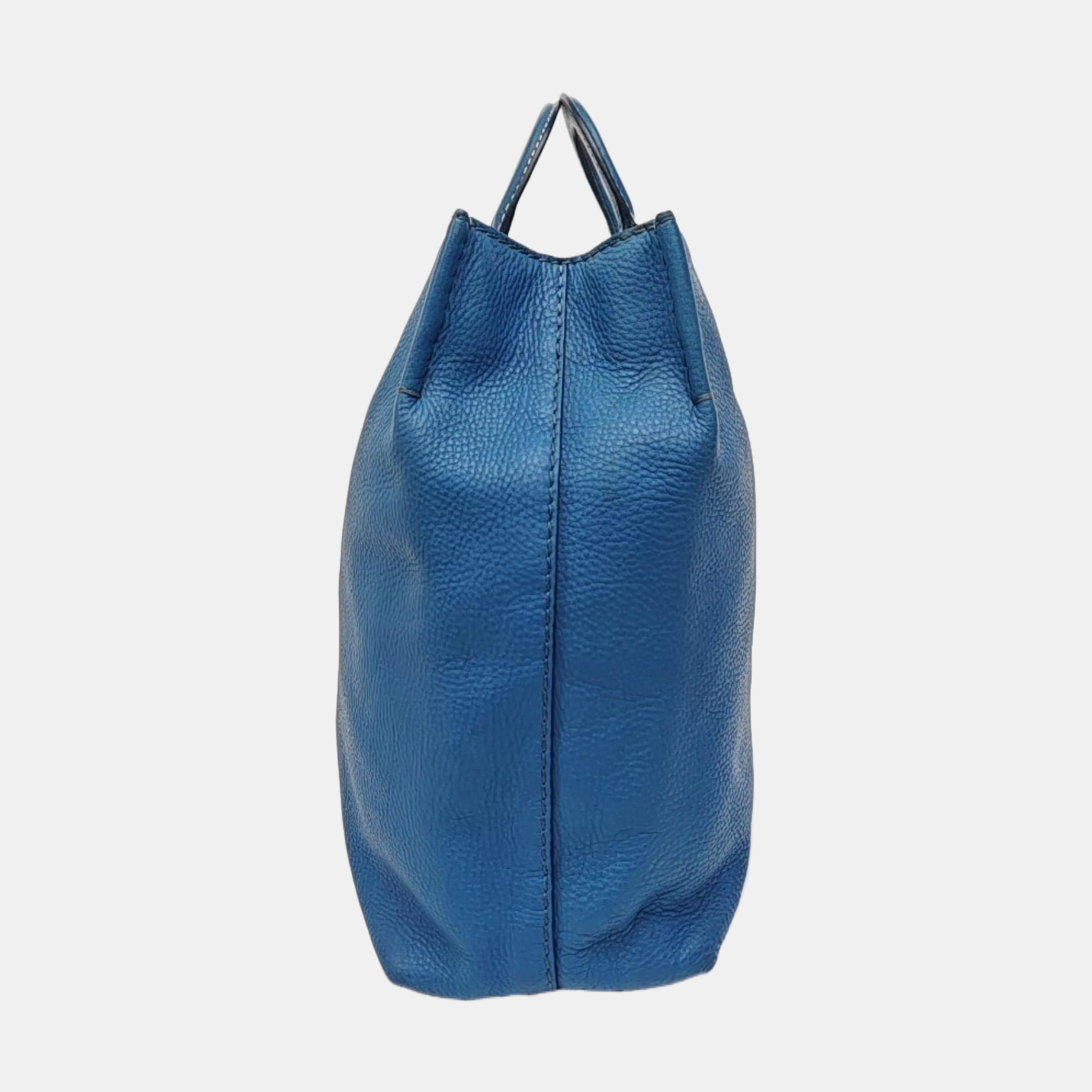 Calfskin Tote Bag Blue