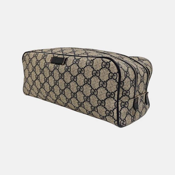 Monogram Coated Canvas Clutch Black