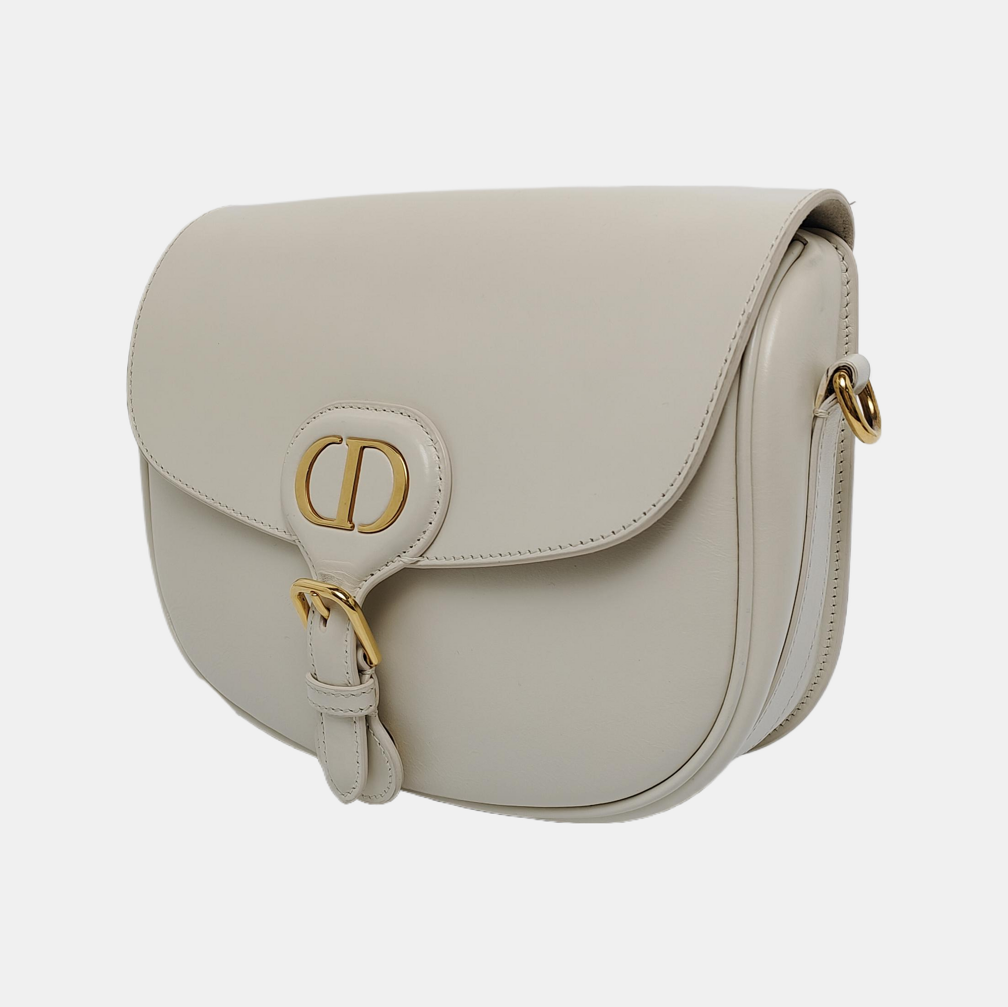 Authenticated pre-owned  Bobby Medium Calfskin White - Shoulder Bag at Looply