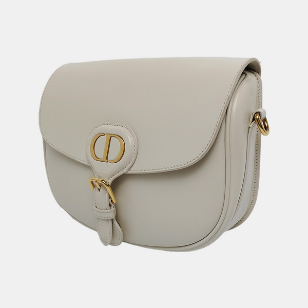 Authenticated pre-owned  Bobby Medium Calfskin White - Shoulder Bag at Looply