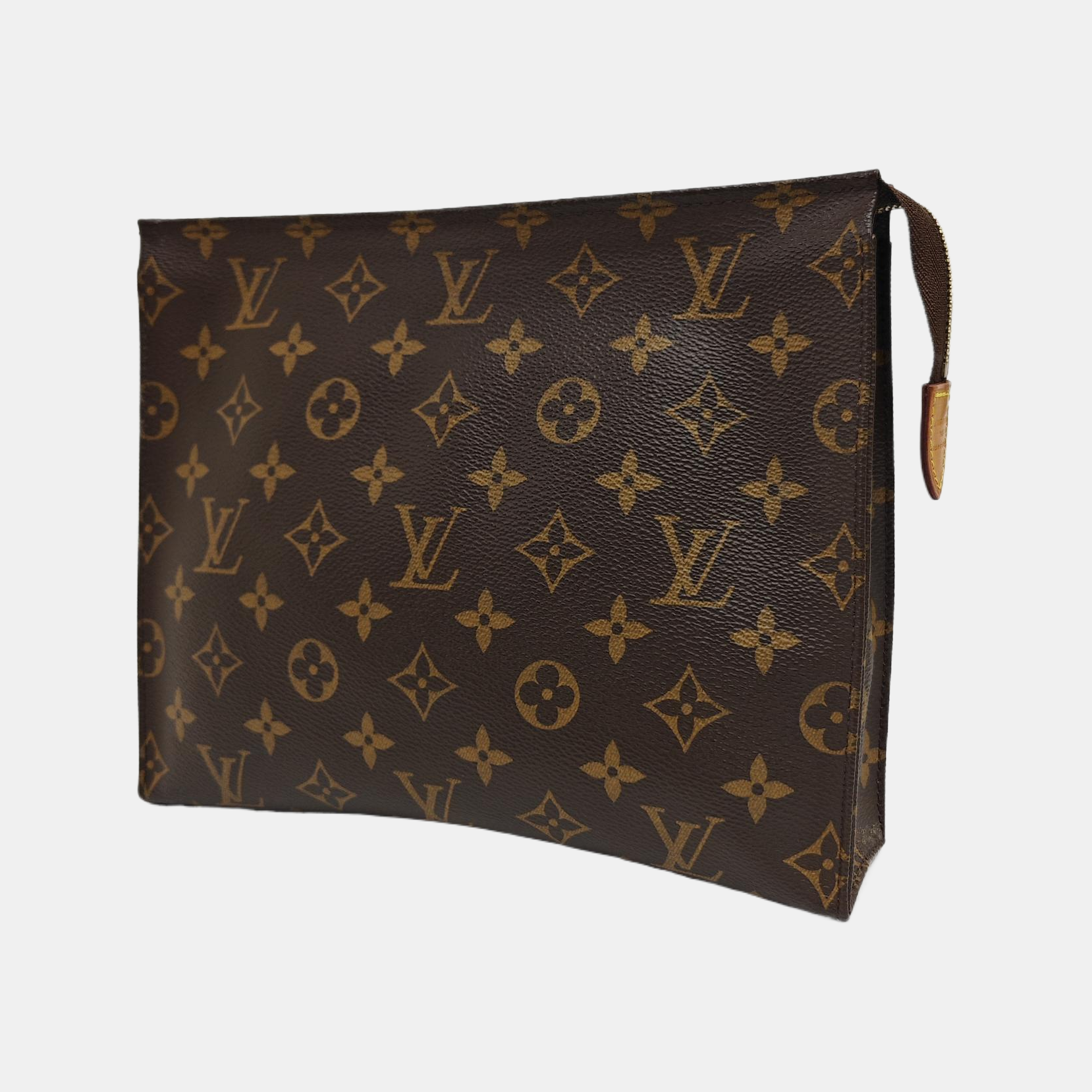 TOILET POCKET 26 Monogram Coated Canvas Brown