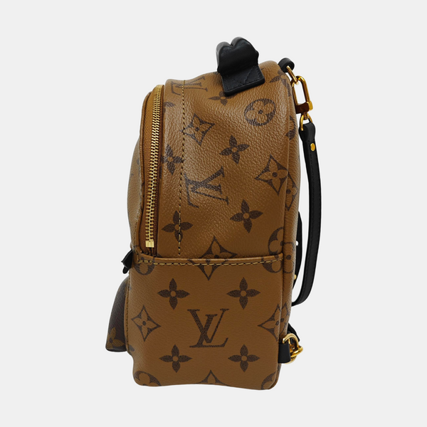 PALM SPRINGS Mini Monogram Coated Canvas Brown
