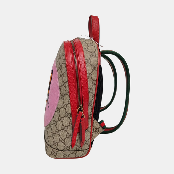 Monogram Coated Canvas Backpack Beige