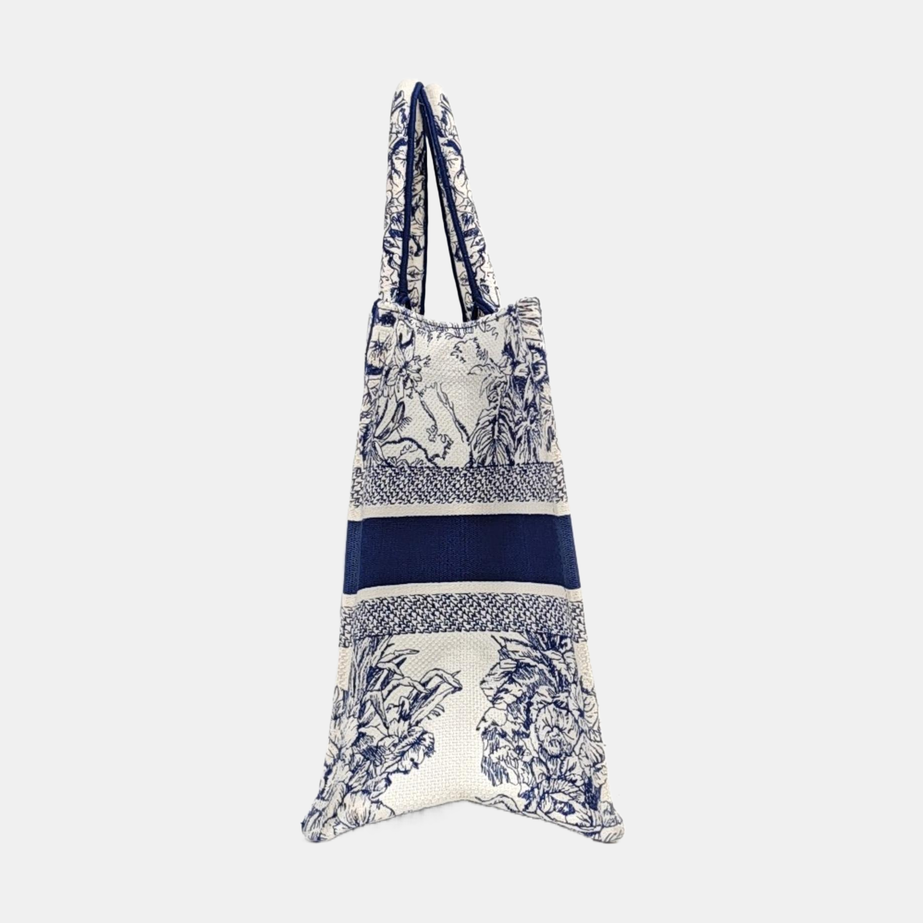 Book Tote Medium Canvas Blue