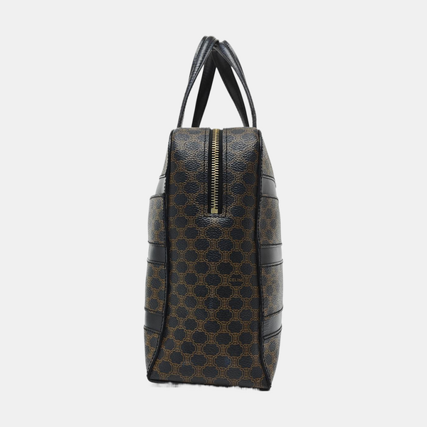 Coated Canvas Tote Bag Black