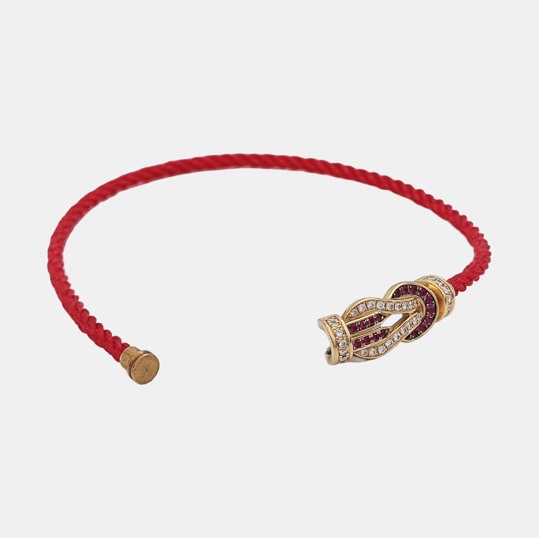 Chance Infinie Fabric Red Bangle