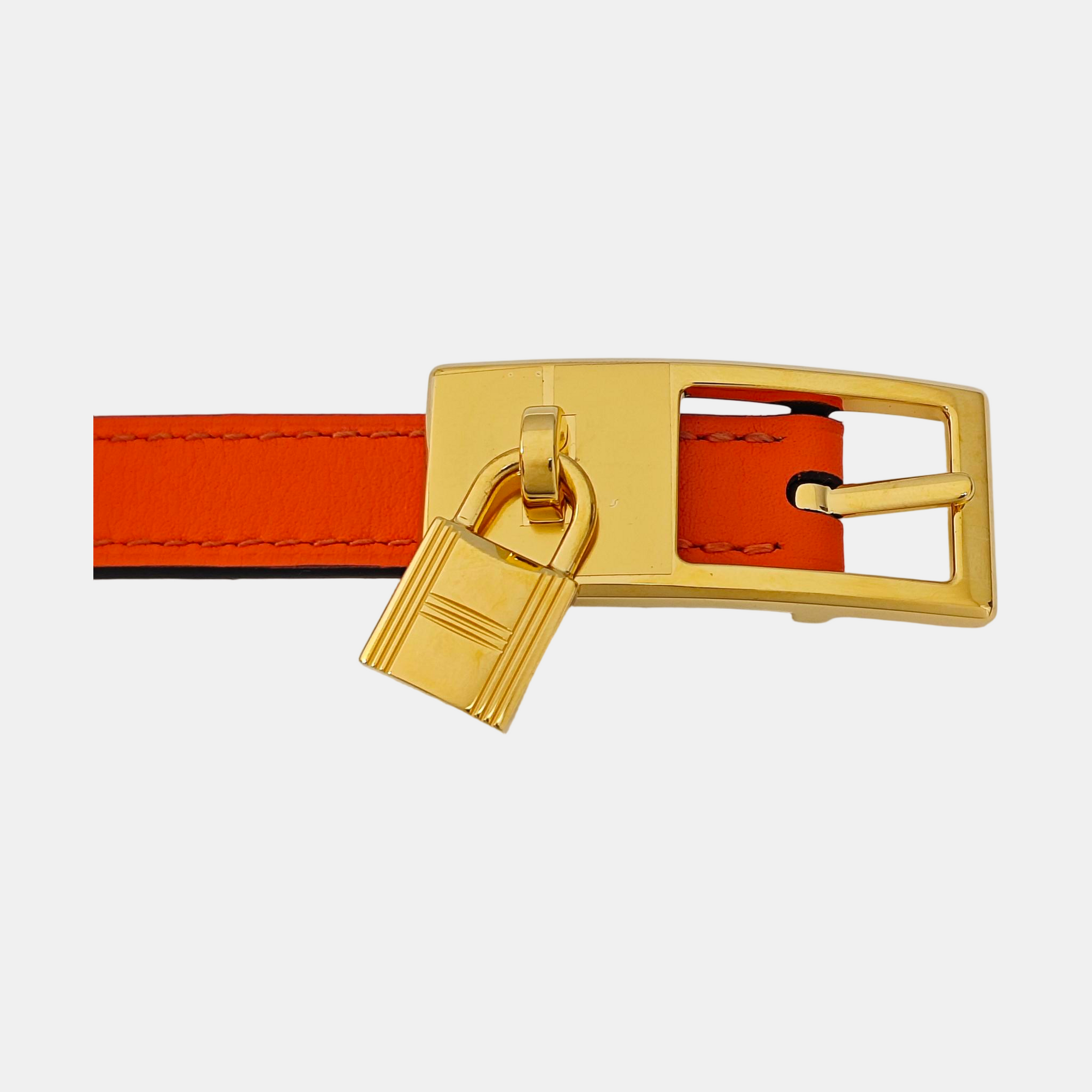 Leather Belt Orange
