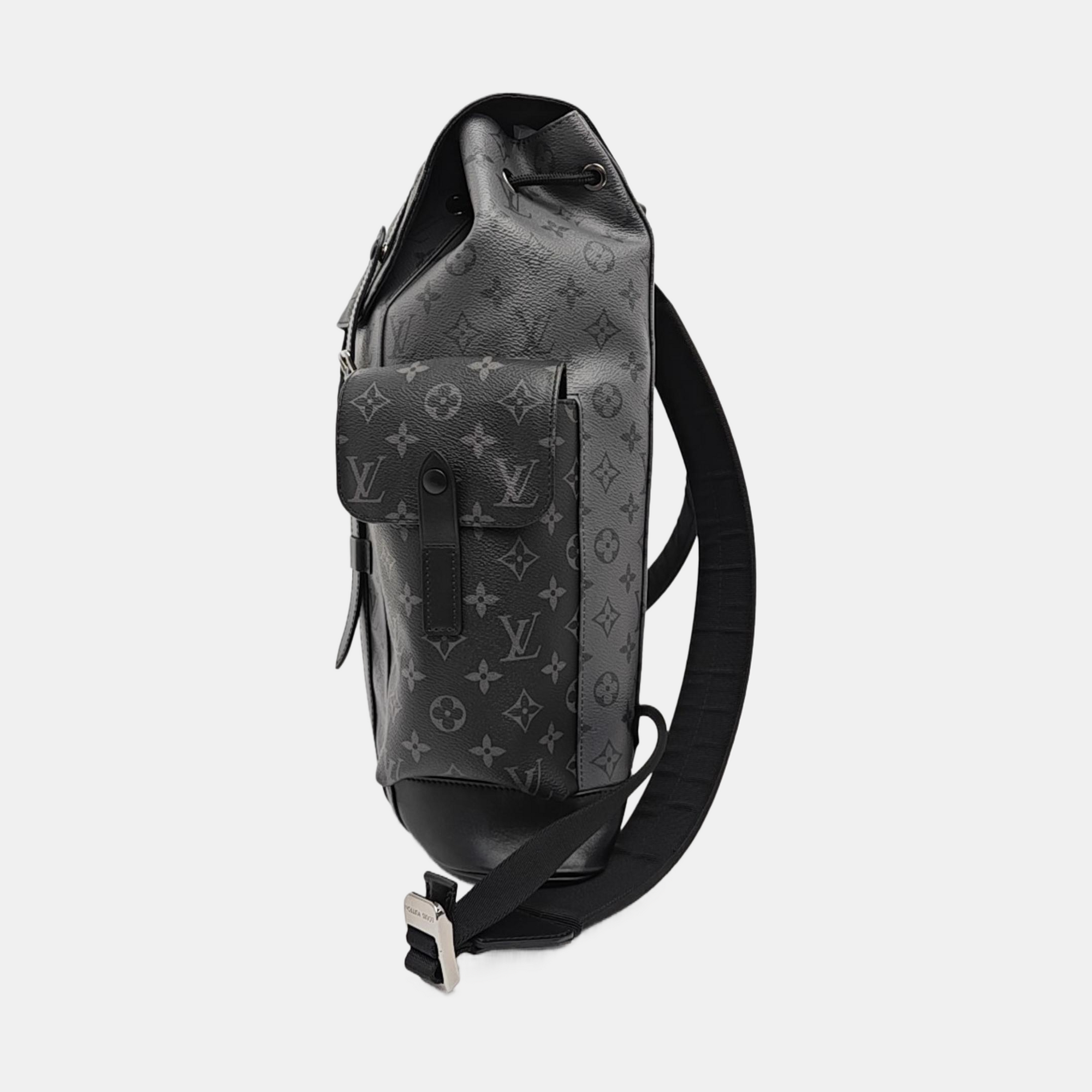 CHRISTOPHER Monogram Coated Canvas Gray