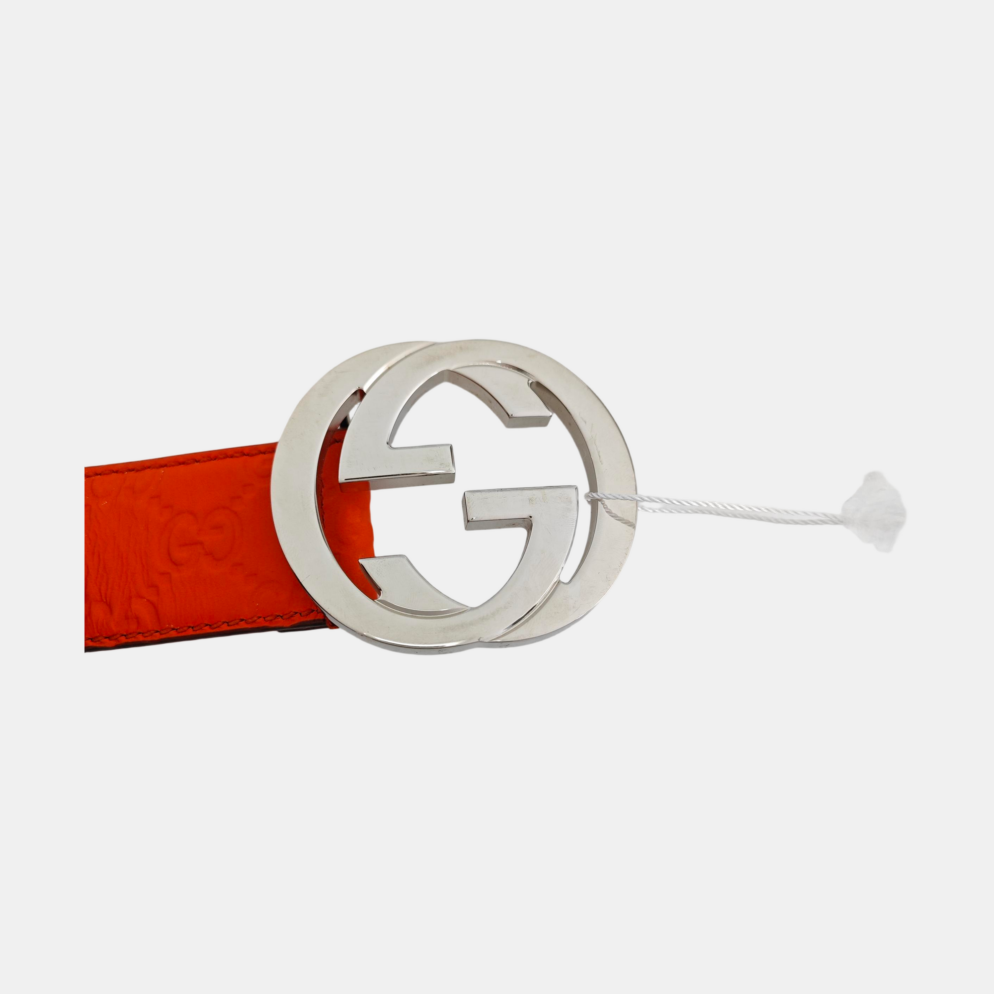 Leather Belt Orange