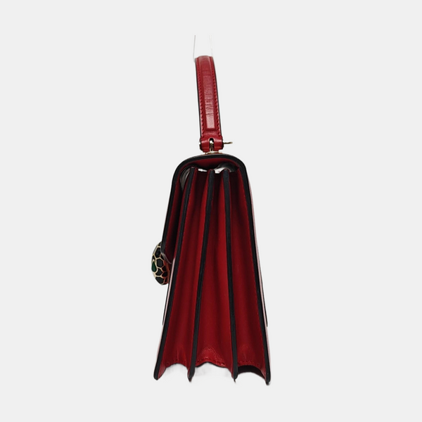 SERPENTI FOREVER Small Quilted Calfskin Red