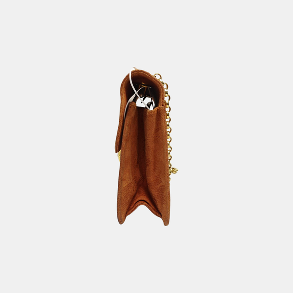 Calfskin Shoulder Bag Brown