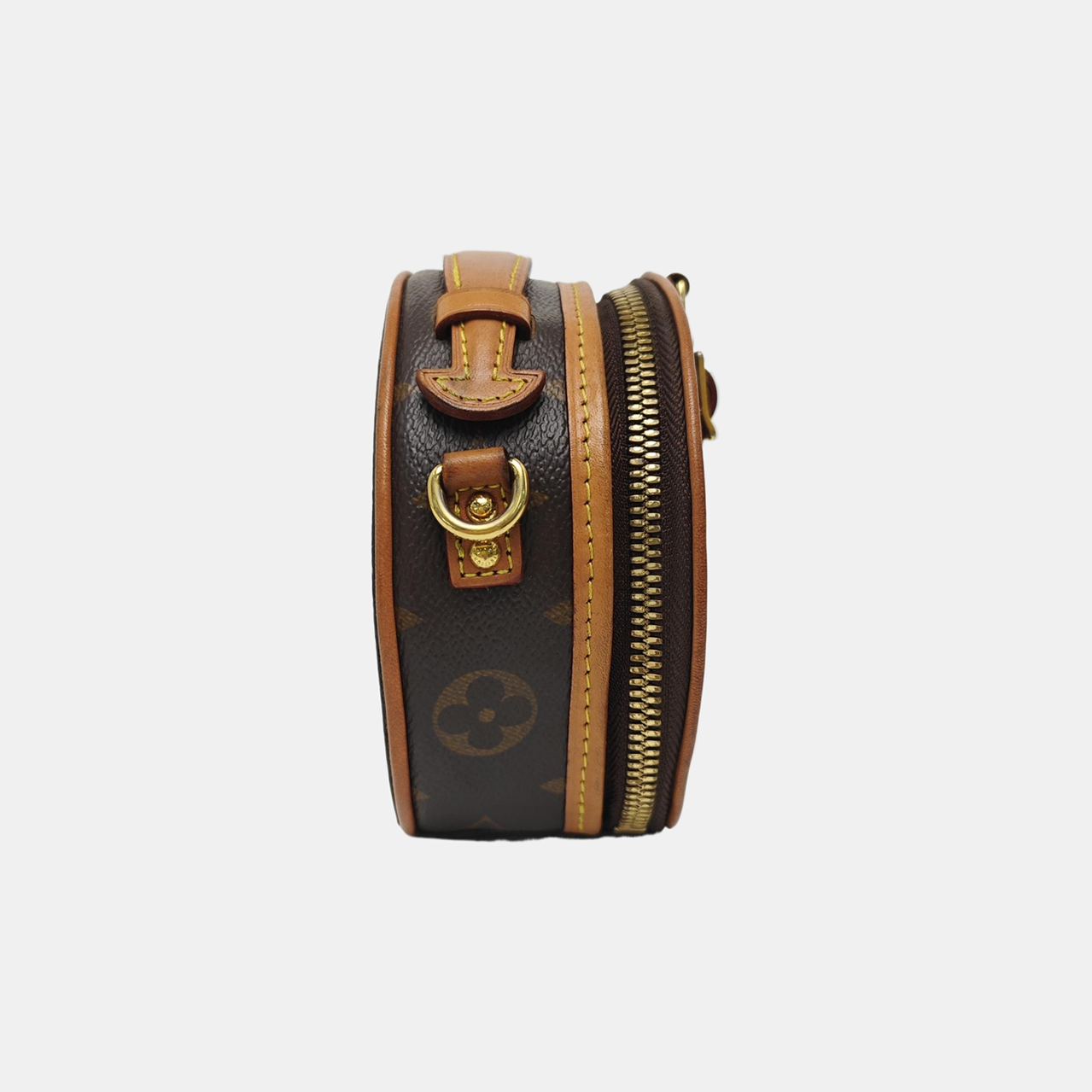 BOITE CHAPEAU Mini Monogram Coated Canvas Brown