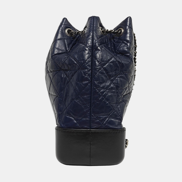 GABRIELLE Medium Quilted Calfskin Blue