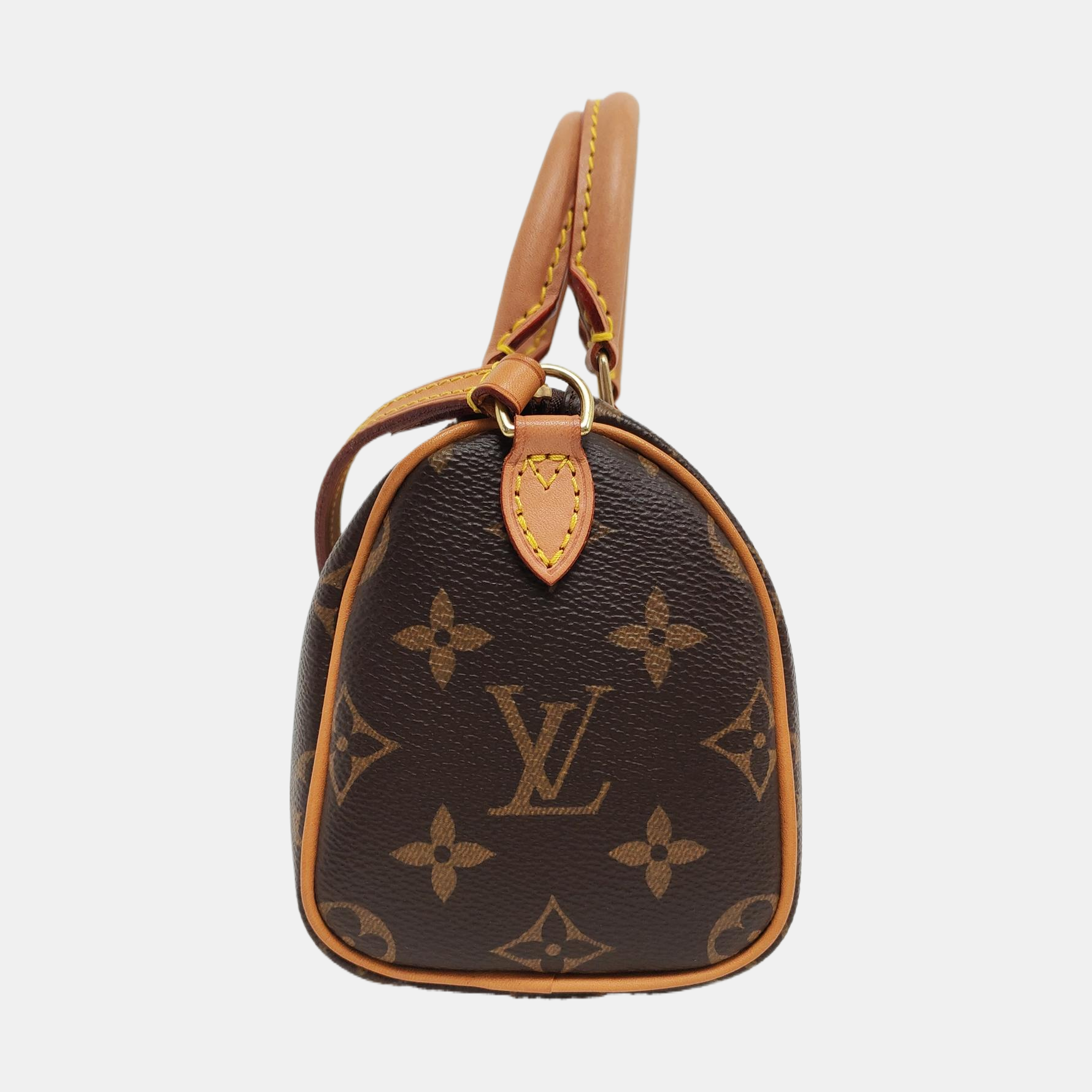 SPEEDY Nano Monogram Coated Canvas Brown