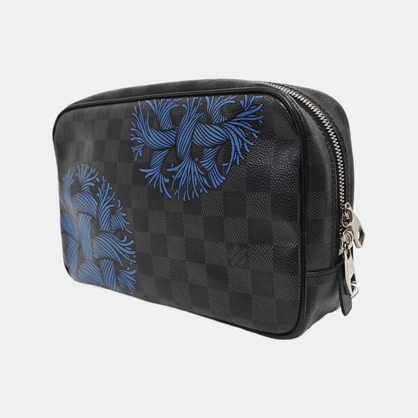 Damier Graphite Coated Canvas Clutch Black