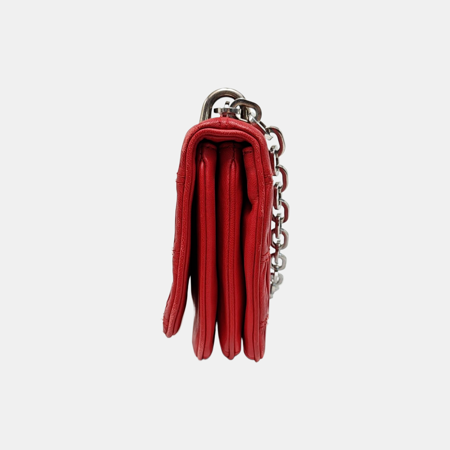 Mini Bag Quilted Lambskin Red