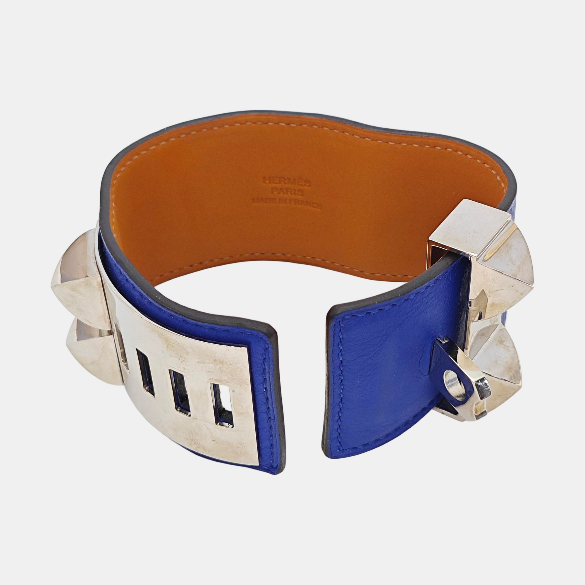 Collier De Chien Metal Blue Bangle