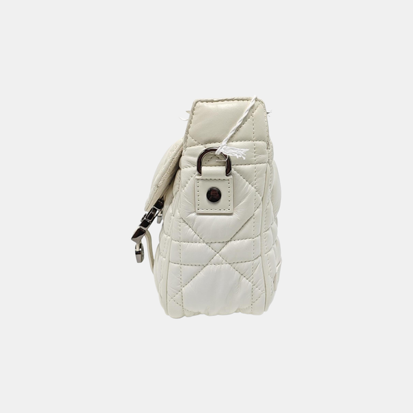 Authenticated pre-owned  Diorcamp Small Cannage Calfskin White - Shoulder Bag at Looply
