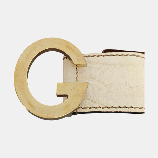 Fabric Belt White