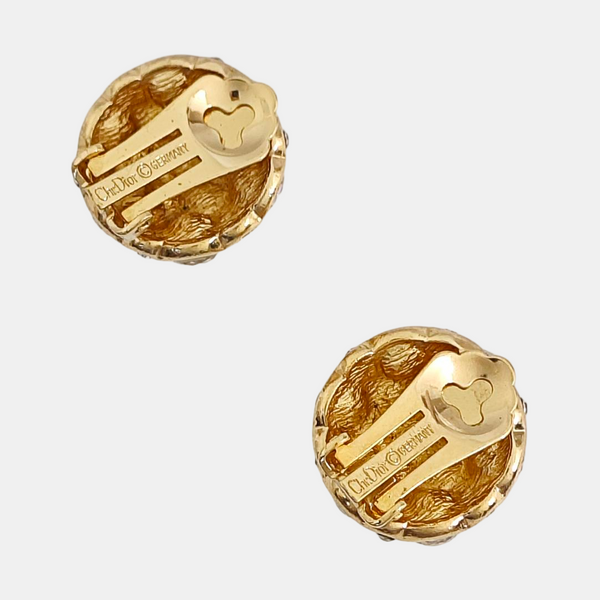 Metal Gold Clip On Earrings