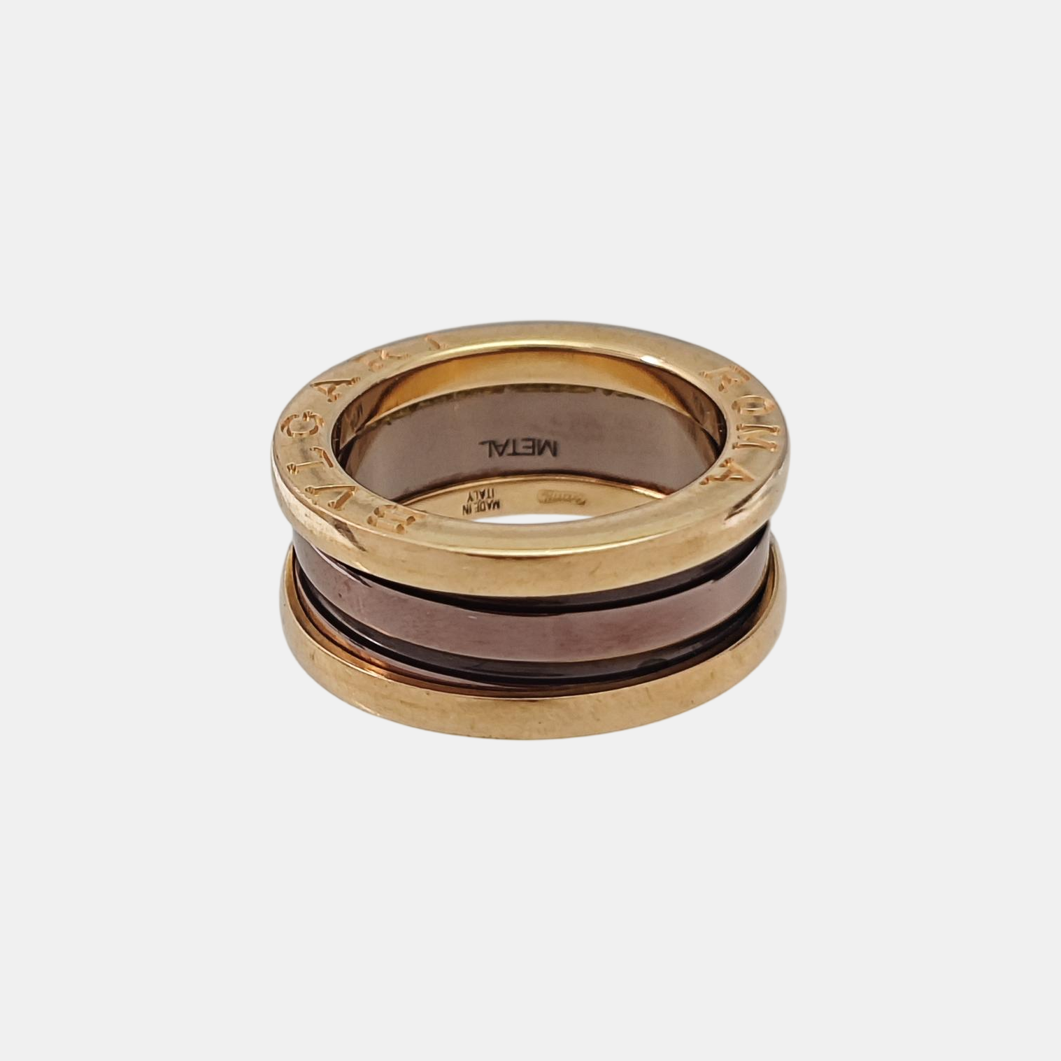 B.ZERO1 18k Rose Gold Ring EU 48