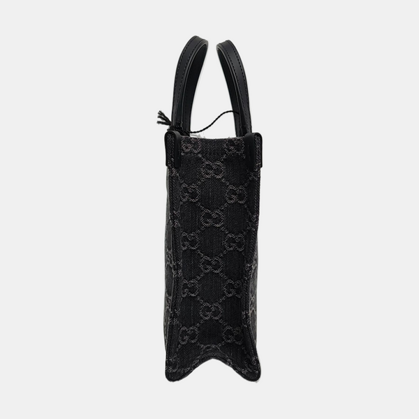 Ophidia Mini Monogram Denim Black