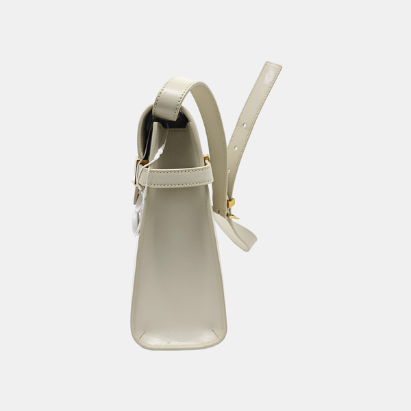 MANHATTAN Medium Calfskin White