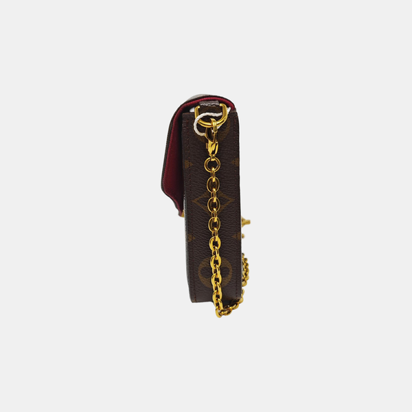 FÉLICIE Monogram Coated Canvas Brown