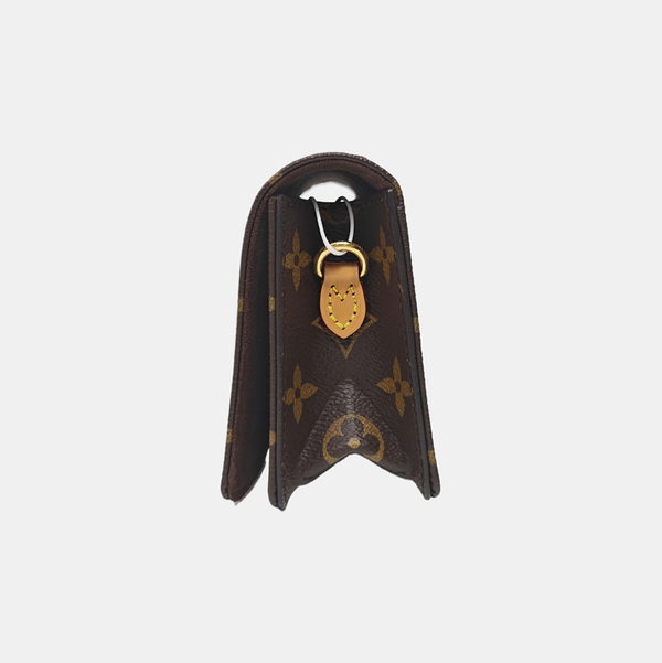 Lily Monogram Coated Canvas Brown
