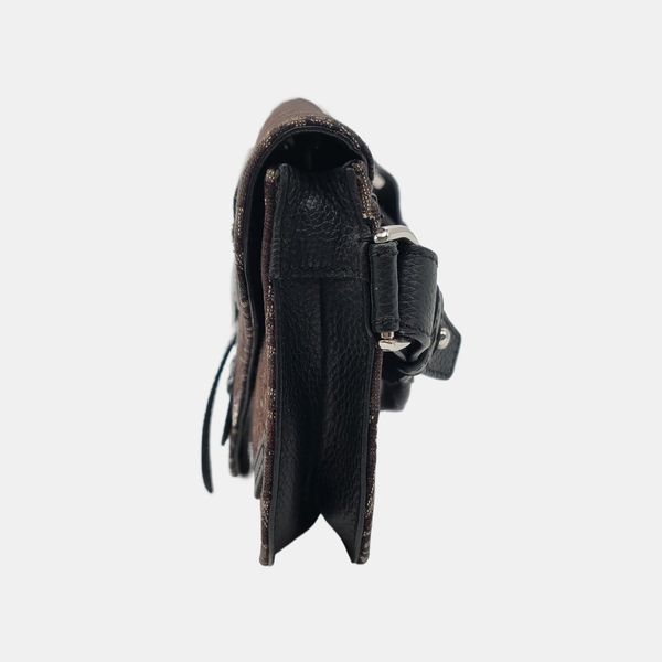 Authenticated pre-owned  Saddle Large Oblique Canvas Gray - Shoulder Bag at Looply