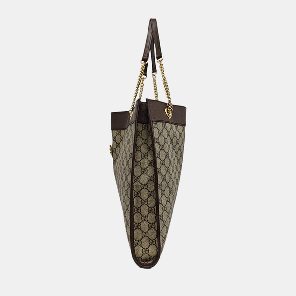 Rajah Monogram Coated Canvas Beige