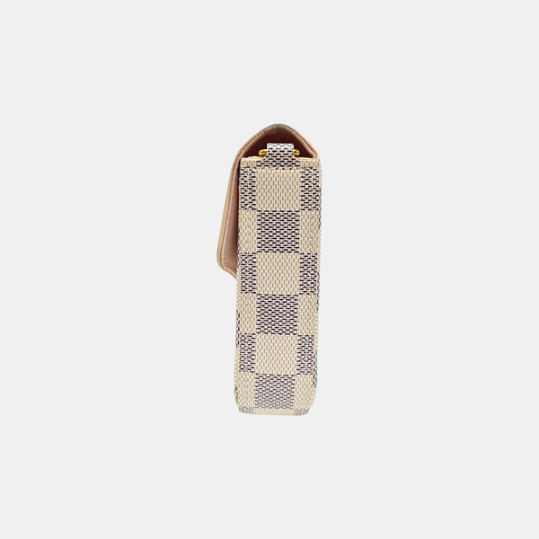 FÉLICIE Damier Azur Coated Canvas White