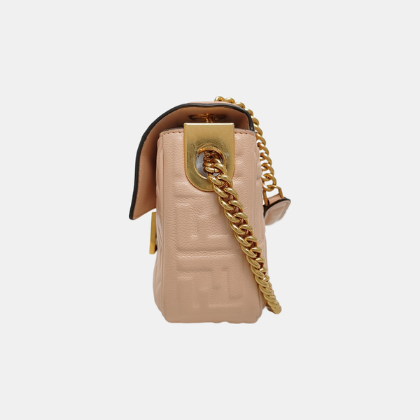Authenticated pre-owned  Baguette Medium Lambskin Pink - Shoulder Bag at Looply