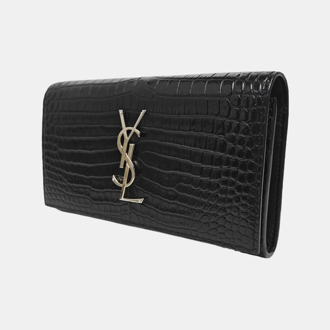 KATE WOC Calfskin Black Wallet