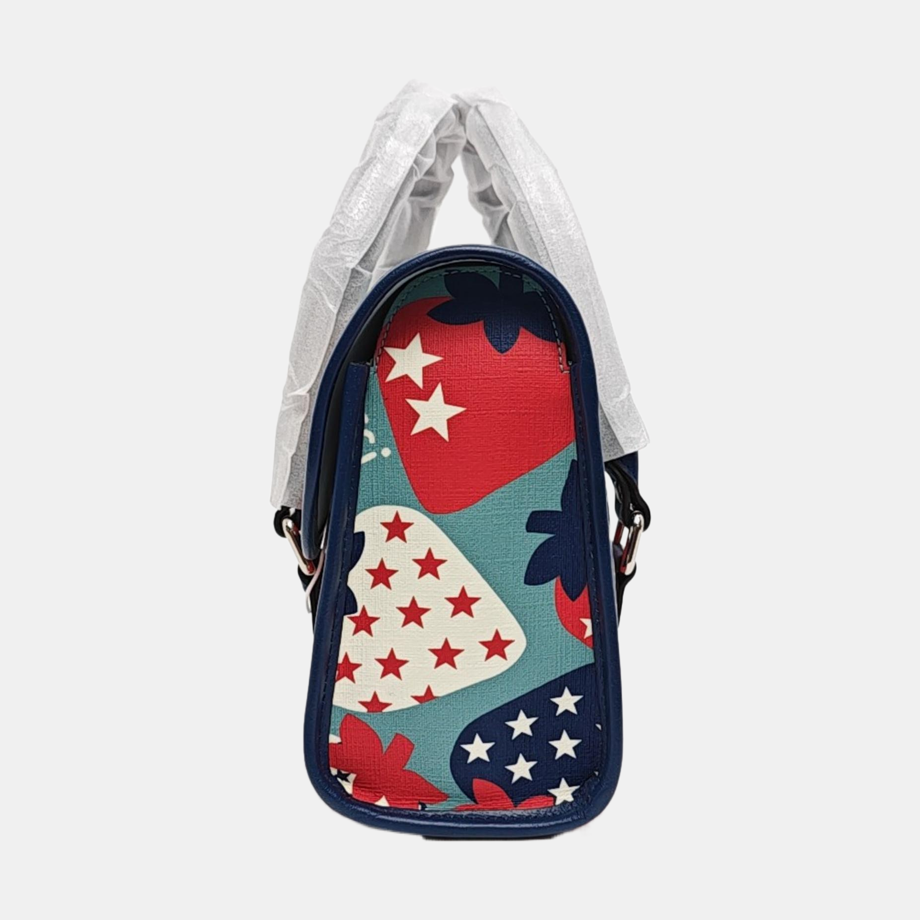 Coated Canvas Top Handle Bag Multicolor