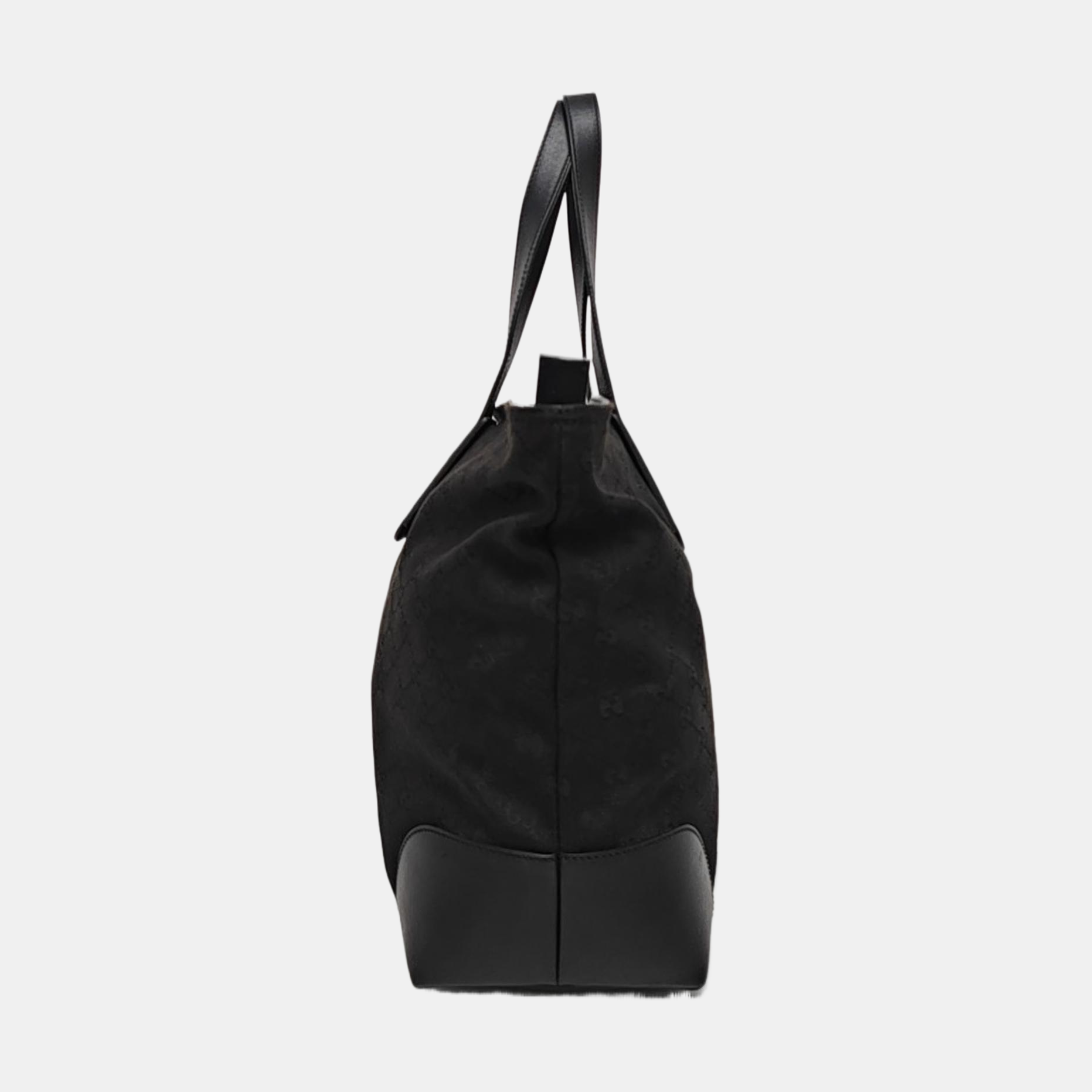 Monogram Canvas Tote Bag Black