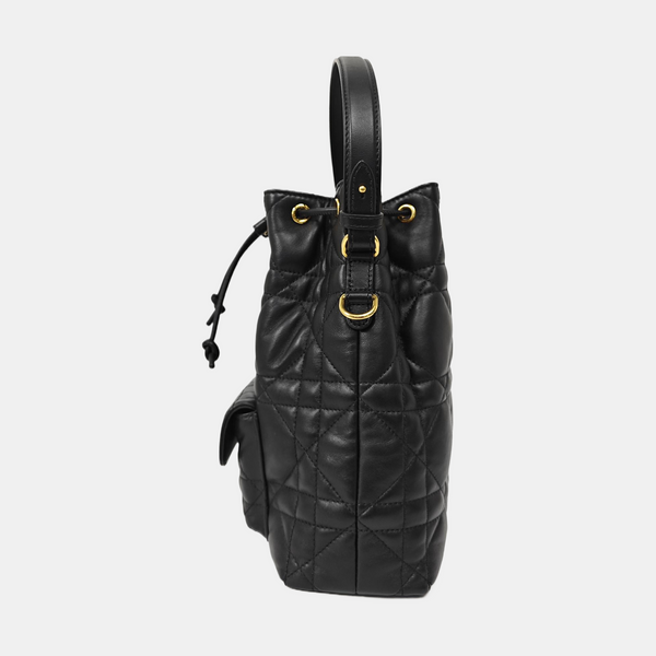 Dior Caro Small Cannage Lambskin Black