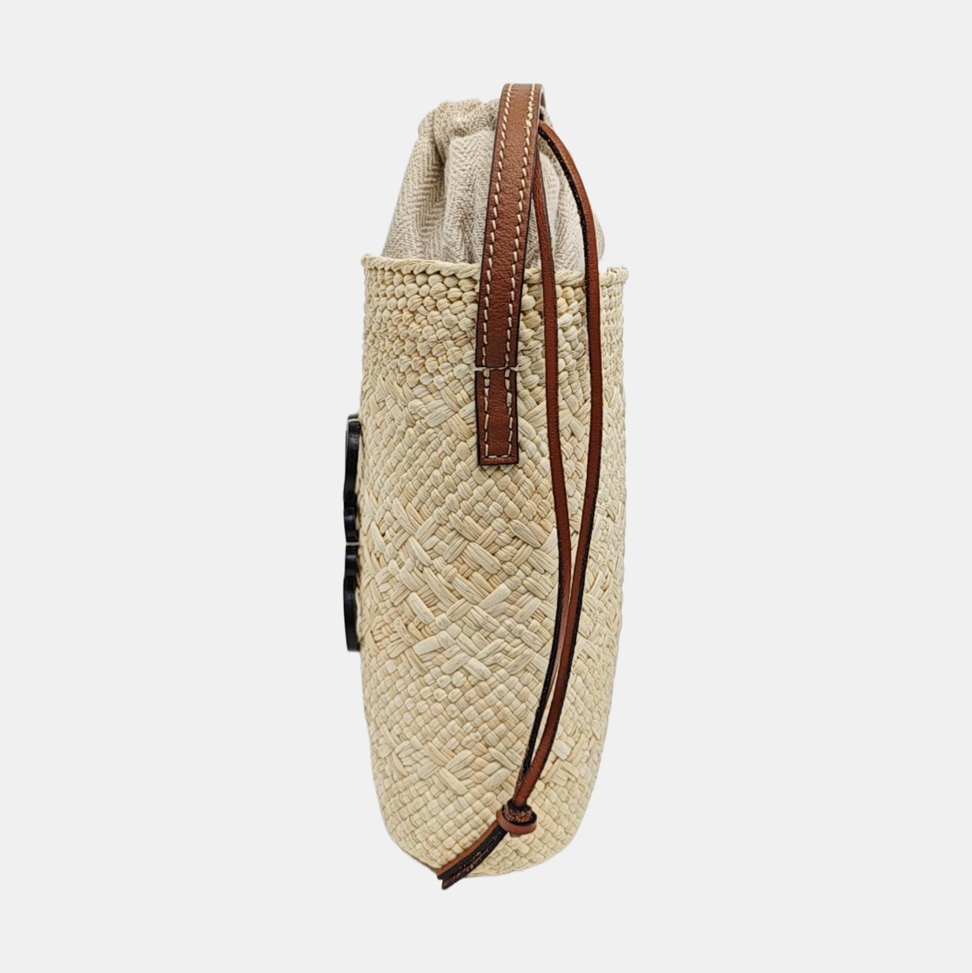 Straw Shoulder Bag Beige