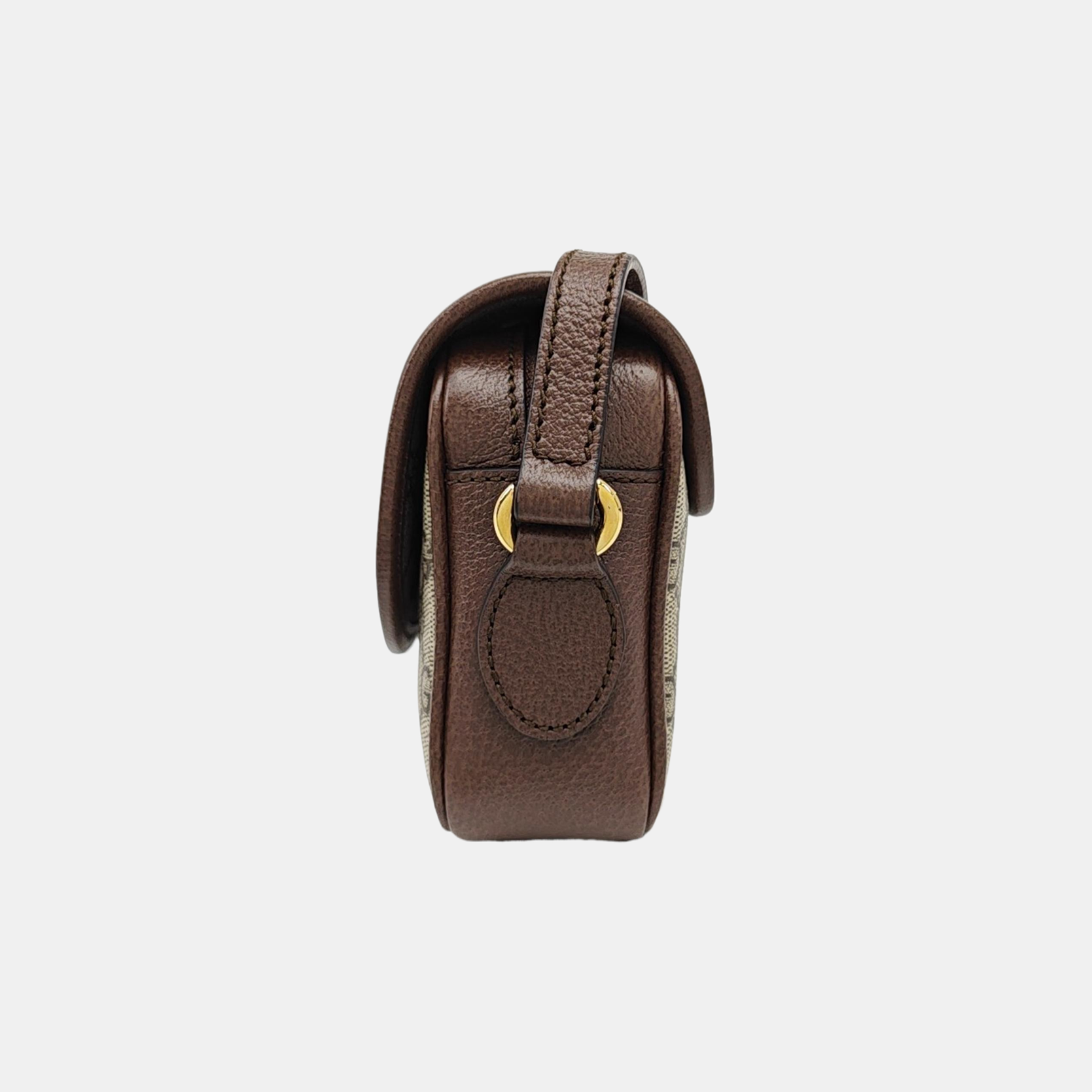Monogram Coated Canvas Crossbody Bag Beige