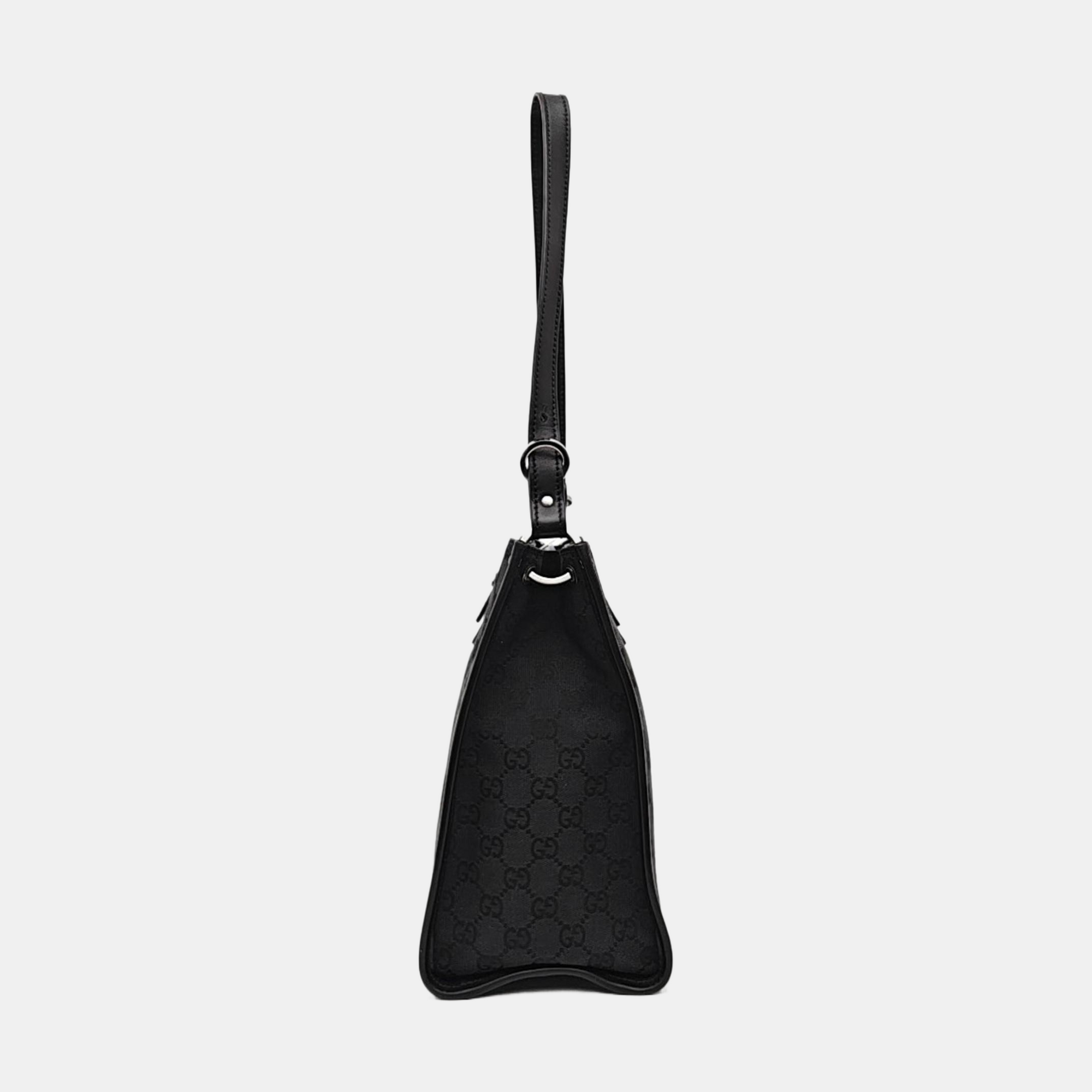 Monogram Canvas Tote Bag Black