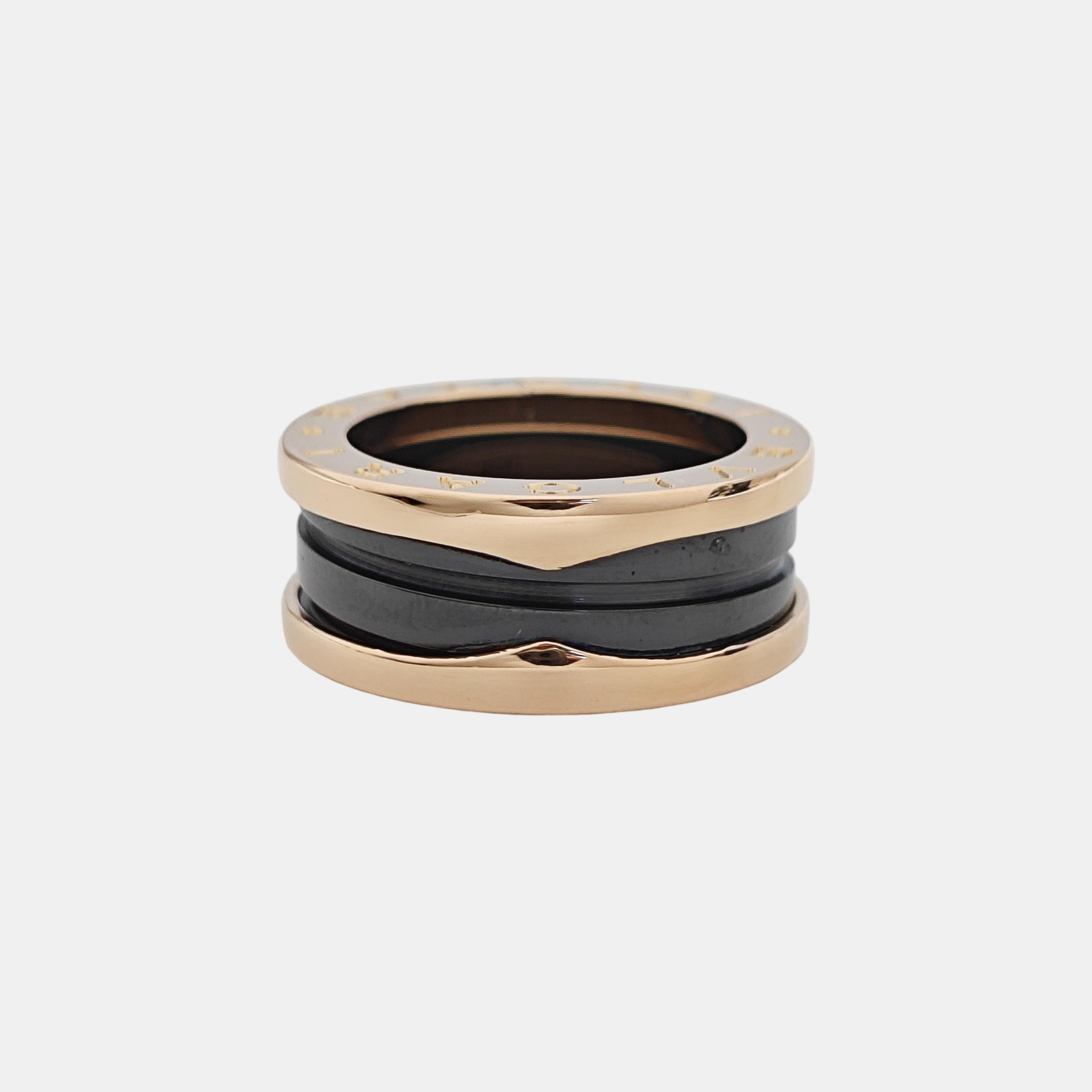 B.ZERO1 18k Rose Gold Ring EU 49