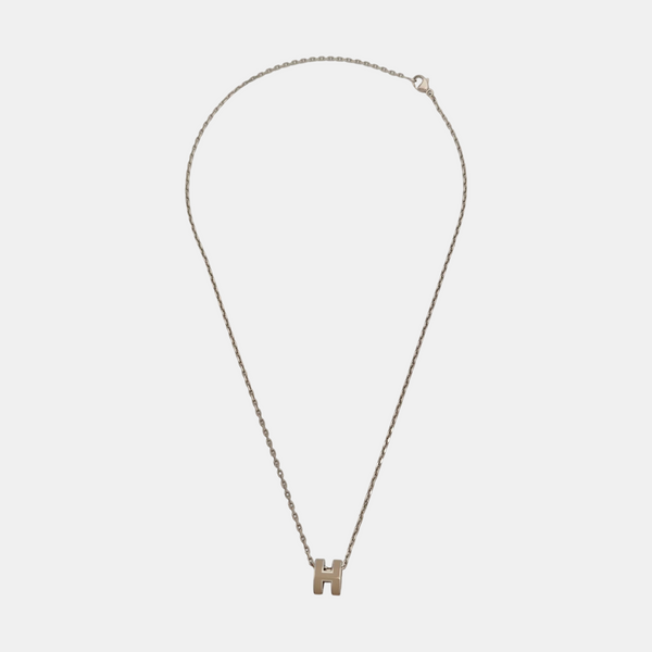 Pop H Metal Silver Necklace