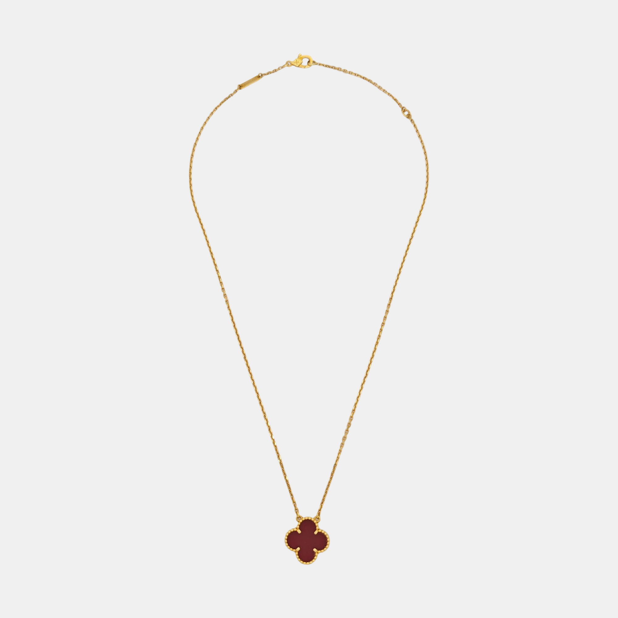 Vintage Alhambra 18k Gold Necklace