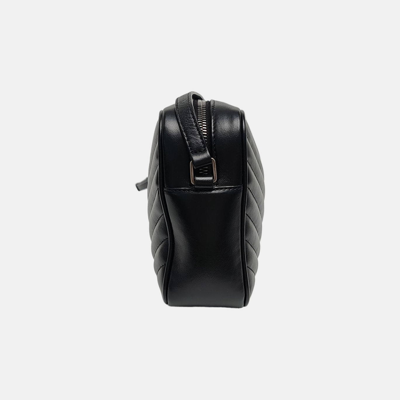 LOU Small Chevron Calfskin Black