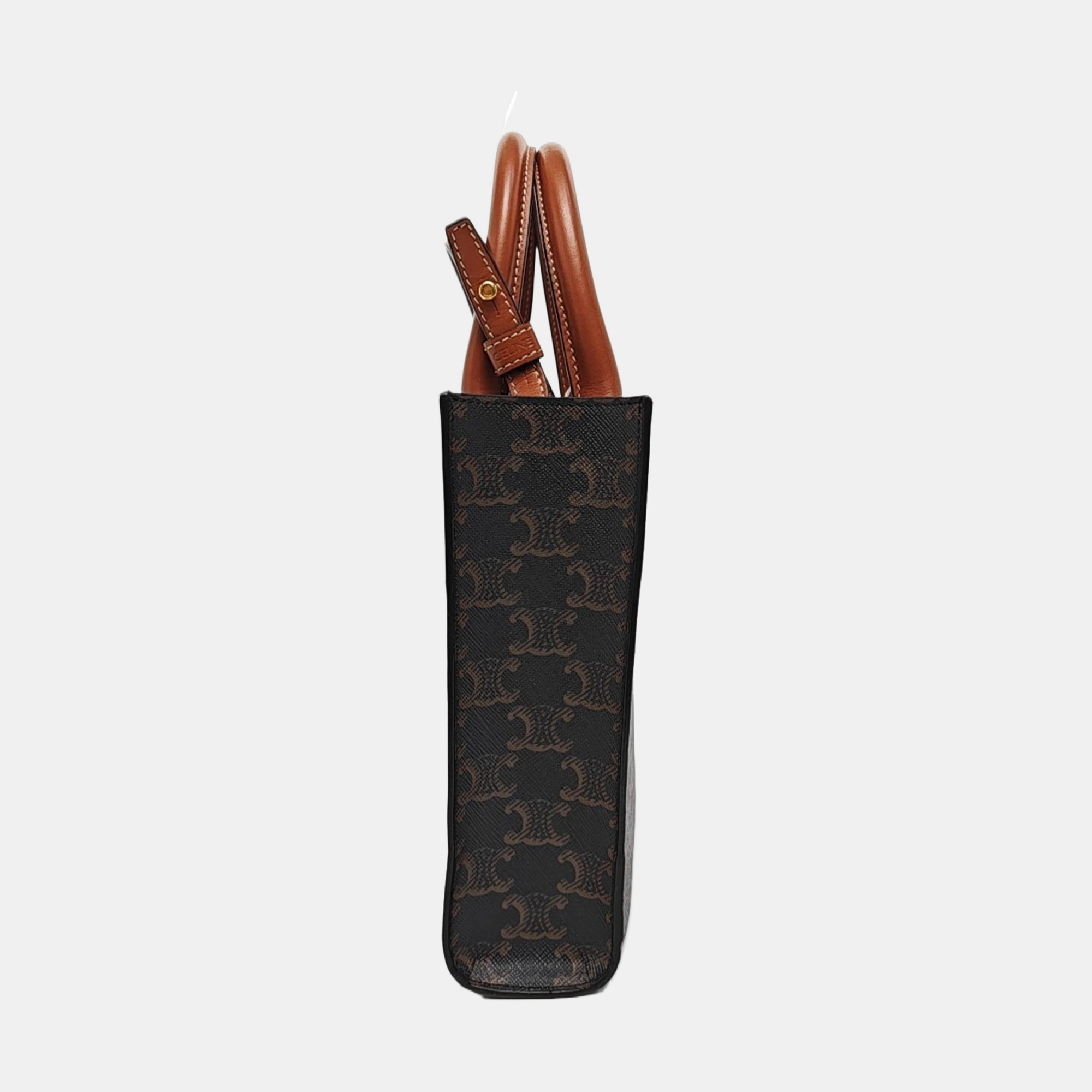 CABAS CELINE Mini Coated Canvas Brown