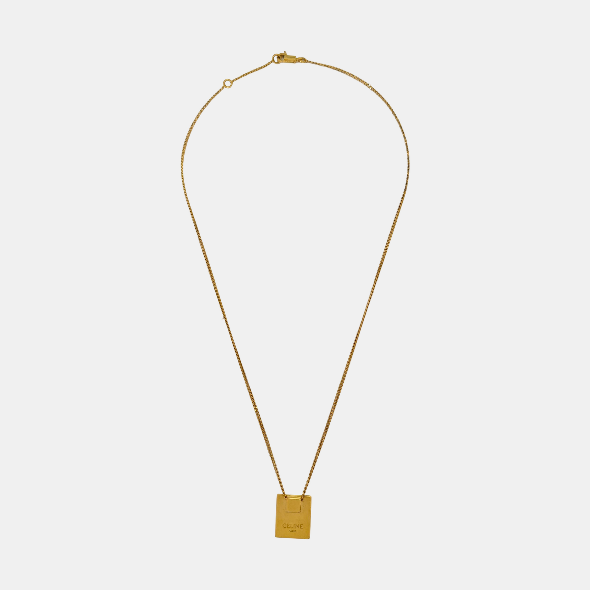 ALPHABET Brass Gold Necklace