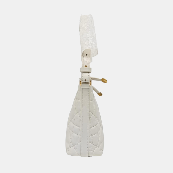 Miss Caro Mini Cannage Lambskin White