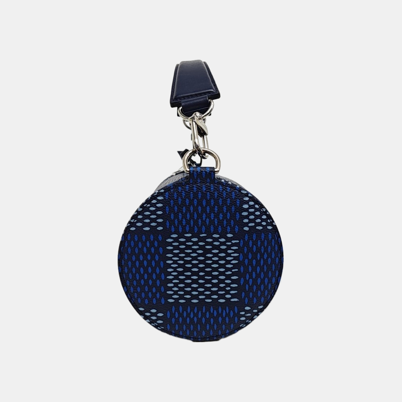 Coated Canvas Shoulder Bag PM Blue