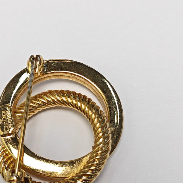 Metal Gold Brooch